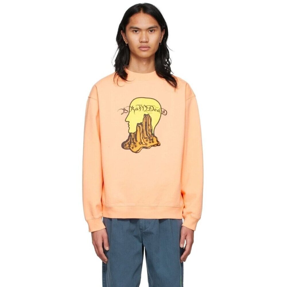 Brain Dead Mount Slime Sweatshirt Size M Mens Peach $120